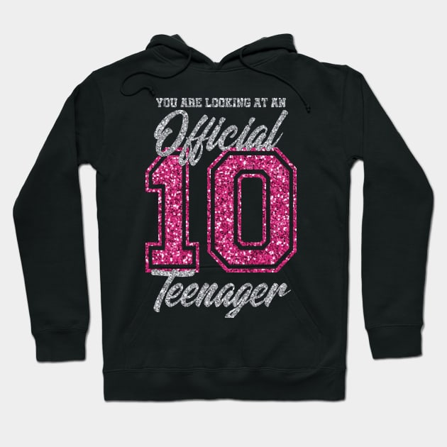 10th birthday T-shirt for girls and boys birthday Hoodie by moohe